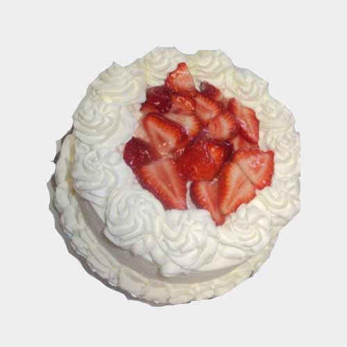 Strawberry Short Vanilla Cake